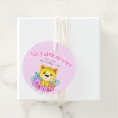 Blumenleopard-Pop, wenn sie Pop Geschenkanhänger (Beispiel)