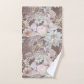 Blumenleopard Tierdruckhandtuch-Set Badhandtuch Set (Handtuch)