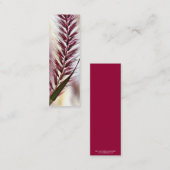 BlumenLesezeichen Mini Visitenkarte (Vorne/Hinten)