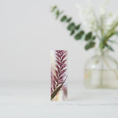 BlumenLesezeichen Mini Visitenkarte (Stehend Vorderseite)