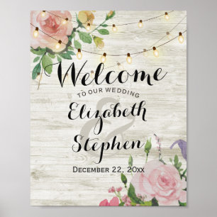 Blumenleuchten Hochzeitshilfen Begrüßung Empfang Z Poster