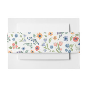 Blumenliebe Bauchgurt Einladungsbanderole