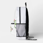 Blumenliebe  bedruckter rucksack (Rechts)