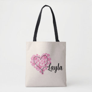 Blumenliebe Herz-Schultertasche Tasche