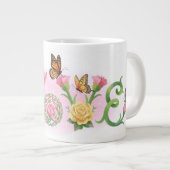 Blumenliebe Jumbo-Tasse (Vorderseite Rechts)