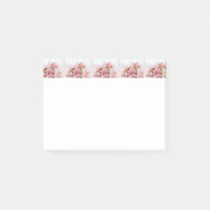 Blumenliebe rosa Rosen romantische Post-it-Notizen Post-it Klebezettel