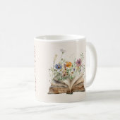 Blumenliebhaber Buch Kaffeetasse (VorderseiteRechts)