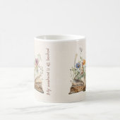 Blumenliebhaber Buch Kaffeetasse (Mittel)