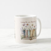 Blumenliebhaber Buch Kaffeetasse (VorderseiteRechts)