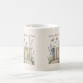 Blumenliebhaber Buch Kaffeetasse (Mittel)