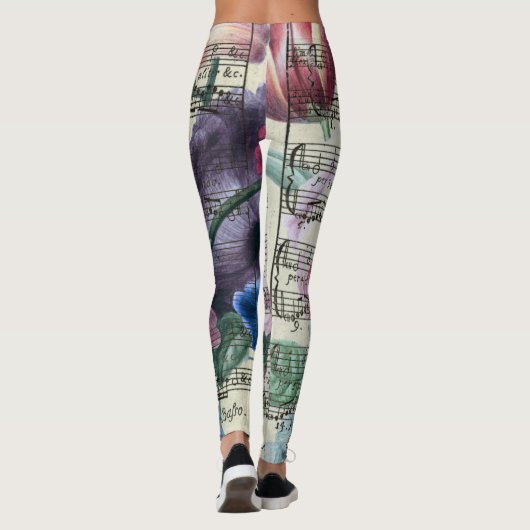 Blumenlieder Leggings (Rückseite)