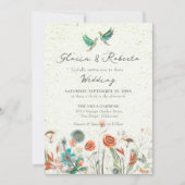 Blumenlieder mit mexikanischer Hochzeit im Foto Einladung (Vorderseite)