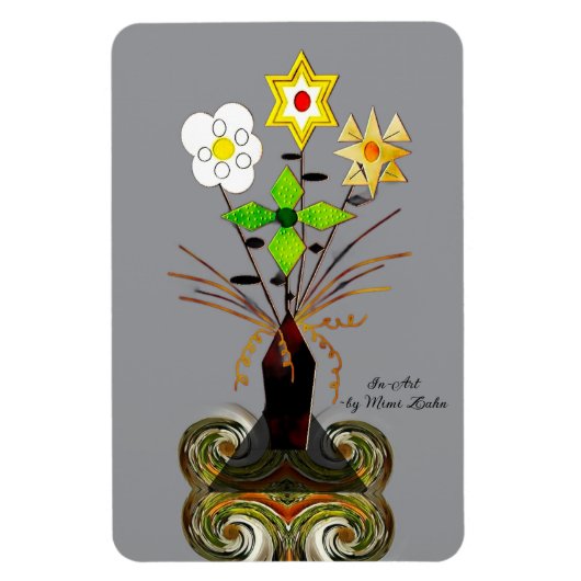 "Blumenlieferung" (4 x 6 flexibel) Magnet (Vertikal)