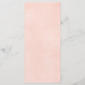 Blumenlililie Blume Federnduschmenü Babydusche Programm (Rückseite)