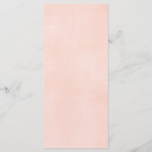 Blumenlililie Blume Federnduschmenü Babydusche Programm (Rückseite)