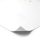 Blumenliniengrafik poster (Ecke)