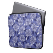Blumenlinienkunst Laptopschutzhülle (Vorderseite Links)