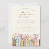 Blumenliteratur-Abschluss Einladung (Vorderseite)