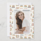 Blumenliteratur-Abschluss Einladung (Rückseite)