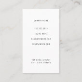 BlumenLogo | Holzrahmen Visitenkarte (Rückseite)