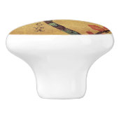 Blumenlüfter Vintag Keramikknauf (Seitenansicht)