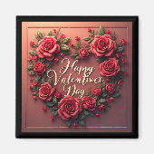 Blumenluxus Schöne Liebe Moderne Kollektion Magnet (Vorne)