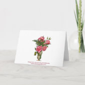 Blumenmädchen allgemeine Einladung (Rückseite)