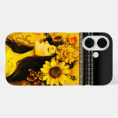 Blumenmädchen BoHo Chic Monogram Case-Mate iPhone Hülle (Rückseite (Horizontal))