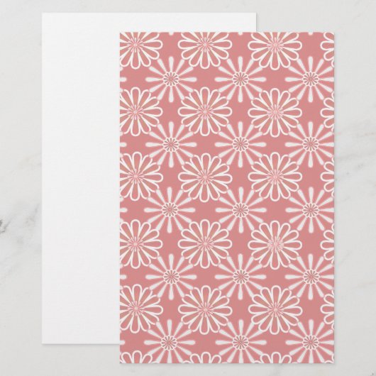 Blumenmädchen Briefpapier (Vorne/Hinten)