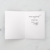 Blumenmädchen Danke, rosa Punkte und Blume Dankeskarte (Innenseite)