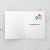 Blumenmädchen Dankeschön Grußkarte - Blume Dankeskarte (Innenseite)