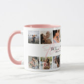 Blumenmädchen-Foto-Collage Tasse (Links)