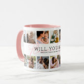 Blumenmädchen-Foto-Collage Tasse (Vorderseite Links)