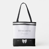 Blumenmädchen-Geschenk | Minimalistischer Luxus-To Tasche (Rückseite)