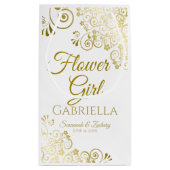 Blumenmädchen Hochzeitsgeschenk Tasche Kleine Kleine Geschenktüte (Rückseite)