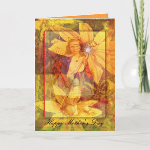 Blumenmädchen Karte