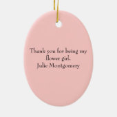 Blumenmädchen Keramik Ornament (Hinten)