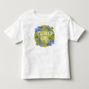 Blumenmädchen Kleinkid Hochzeit floral Vergissmein Kleinkind T-shirt