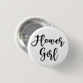 Blumenmädchen-Knopf Button (Vorne & Hinten)