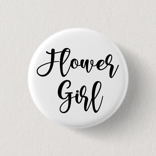 Blumenmädchen-Knopf Button (Vorderseite)