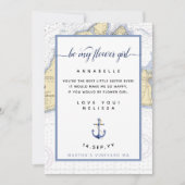 Blumenmädchen | Martha's Vineyard Einladung (Vorderseite)