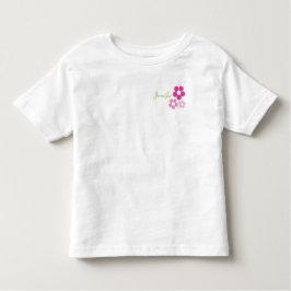 Blumenmädchen mit Namen - Kleinkind T - Shirt