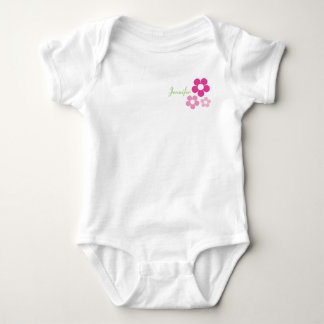 Blumenmädchen mit Namen - Säugling Baby Strampler