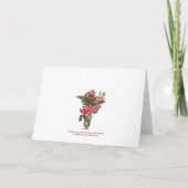 Blumenmädchen Nichte Einladung (Rückseite)