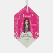 Blumenmädchen oder Hochzeitsmädchen Ornament Aus Glas (Vorderseite Rechts)