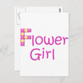 Blumenmädchen Postkarte (Vorne/Hinten)