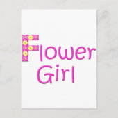 Blumenmädchen Postkarte (Vorderseite)