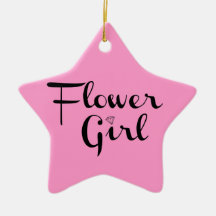 Blumenmädchen Retro Schrift Schwarz auf Rosa