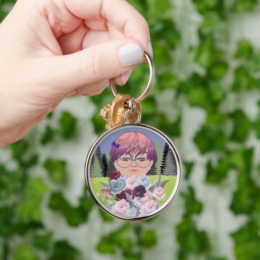 Blumenmädchen Schlüsselanhänger (Hand)