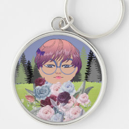 Blumenmädchen Schlüsselanhänger